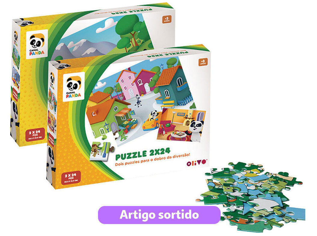 Olivo Puzzle Bairro do Panda 2x24 Peças - 1175553