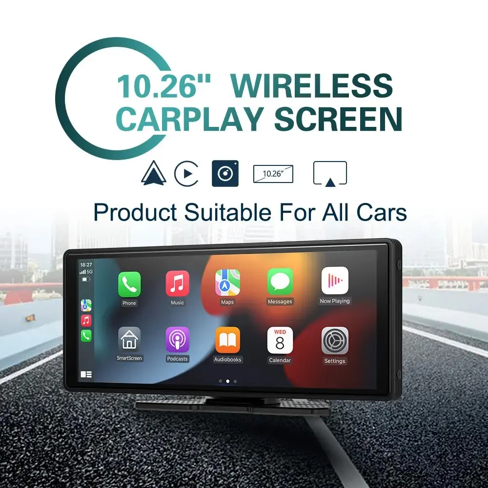 Multimídia Veicular Universal Carplay Android Auto 10.26"