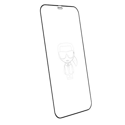 Película Vidro Temperado Karl Lagerfeld para Iphone 12/12 Pro 9H Logo - Preto