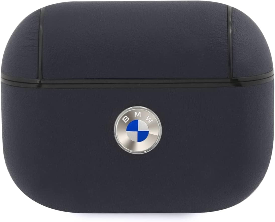 Capa Original Pele Sintética BMW Airpods Pro Azul Marinho