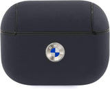 Capa Original Pele Sintética BMW Airpods Pro Azul Marinho