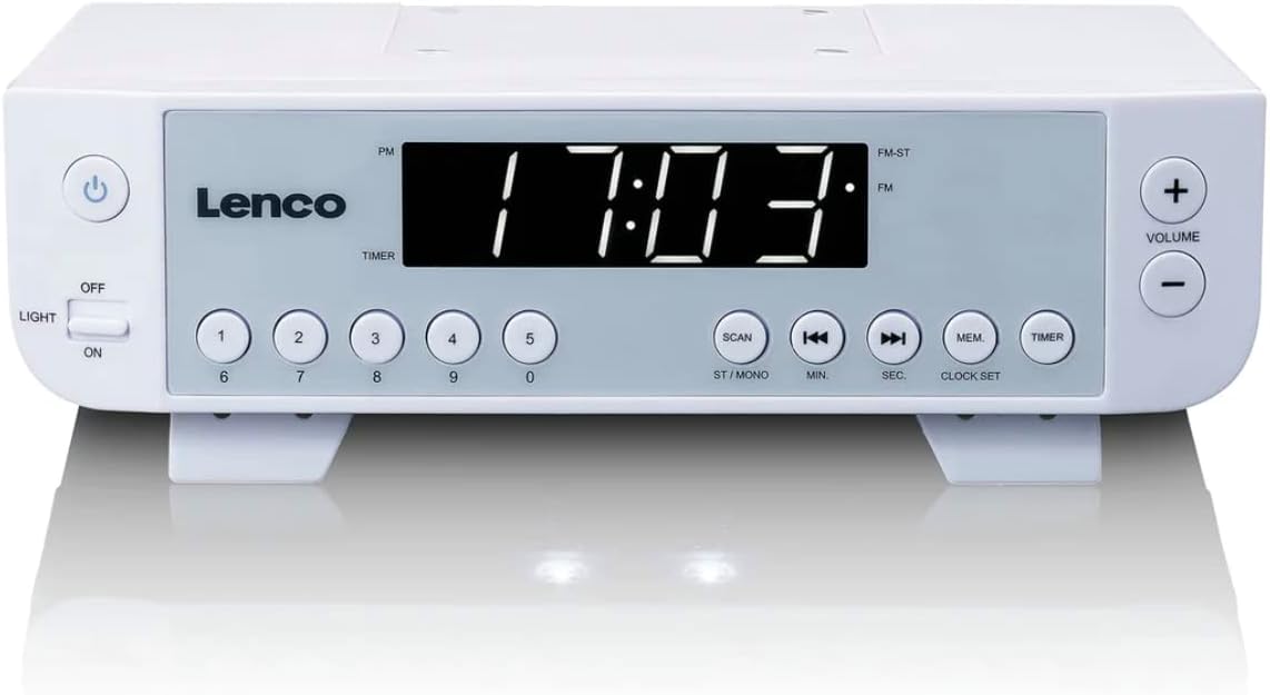 Rádio Lenco KCR-11 - Branco