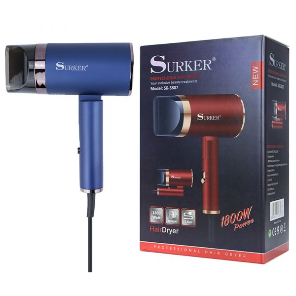 Surker Secador de Cabelo Dobrável SK-3807 Azul