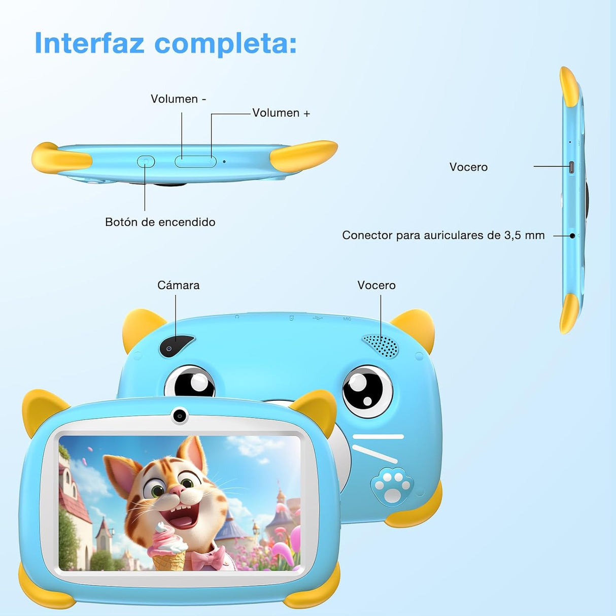 DOOGEE U7 Tablet para crianças 4GB/32GB Kids