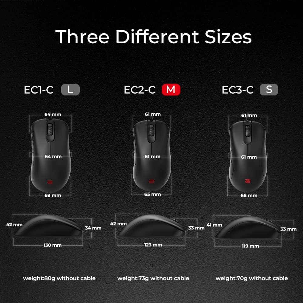 Zowie Ec2-C Rato Mão Direita Usb Type-A Ótico 3200 Dpi