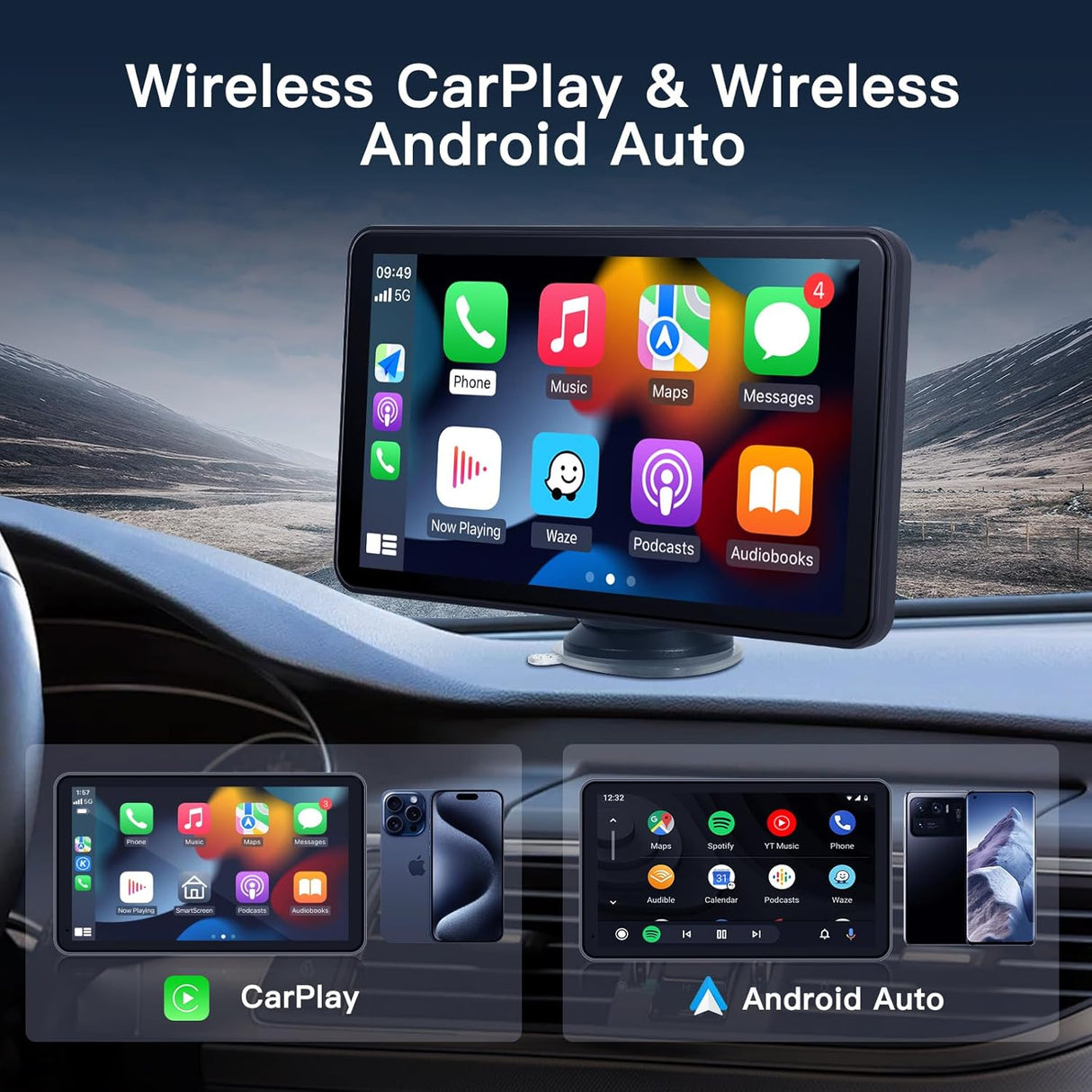 Multimídia Veicular Universal Carplay Android Auto 7"