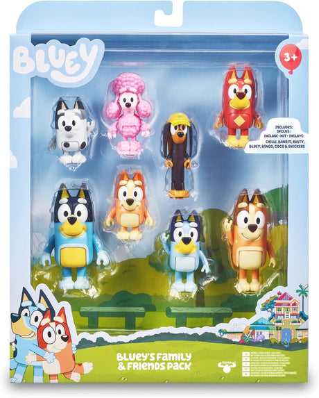 Figuras Bluey - Pack 8 Unidades