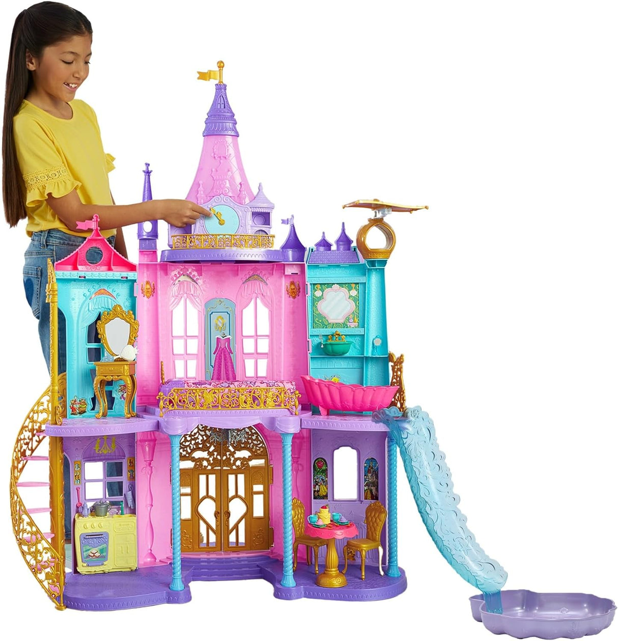 Mattel Disney Princess Castelo aventuras reais