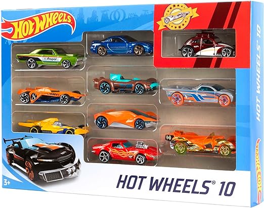 Hot Wheels Track with Ramps Deluxe Stunt Box + 10 Veículos cor/modelo variado