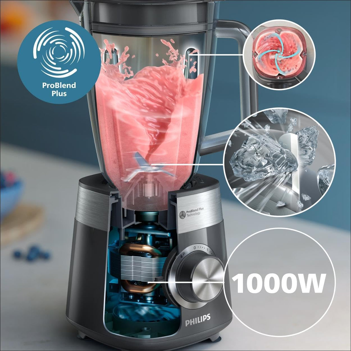 Liquidificadora Philips 5000 1000W 2L