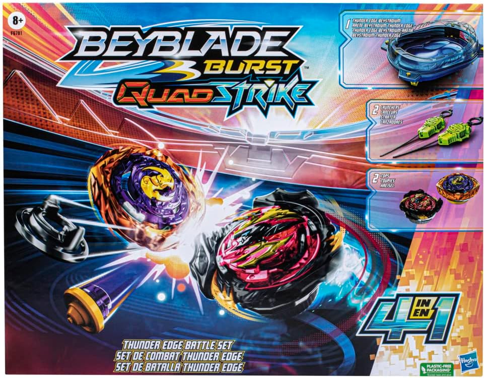 Beyblade Burst Quadstrike - Kit de Batalha Thunder Edge