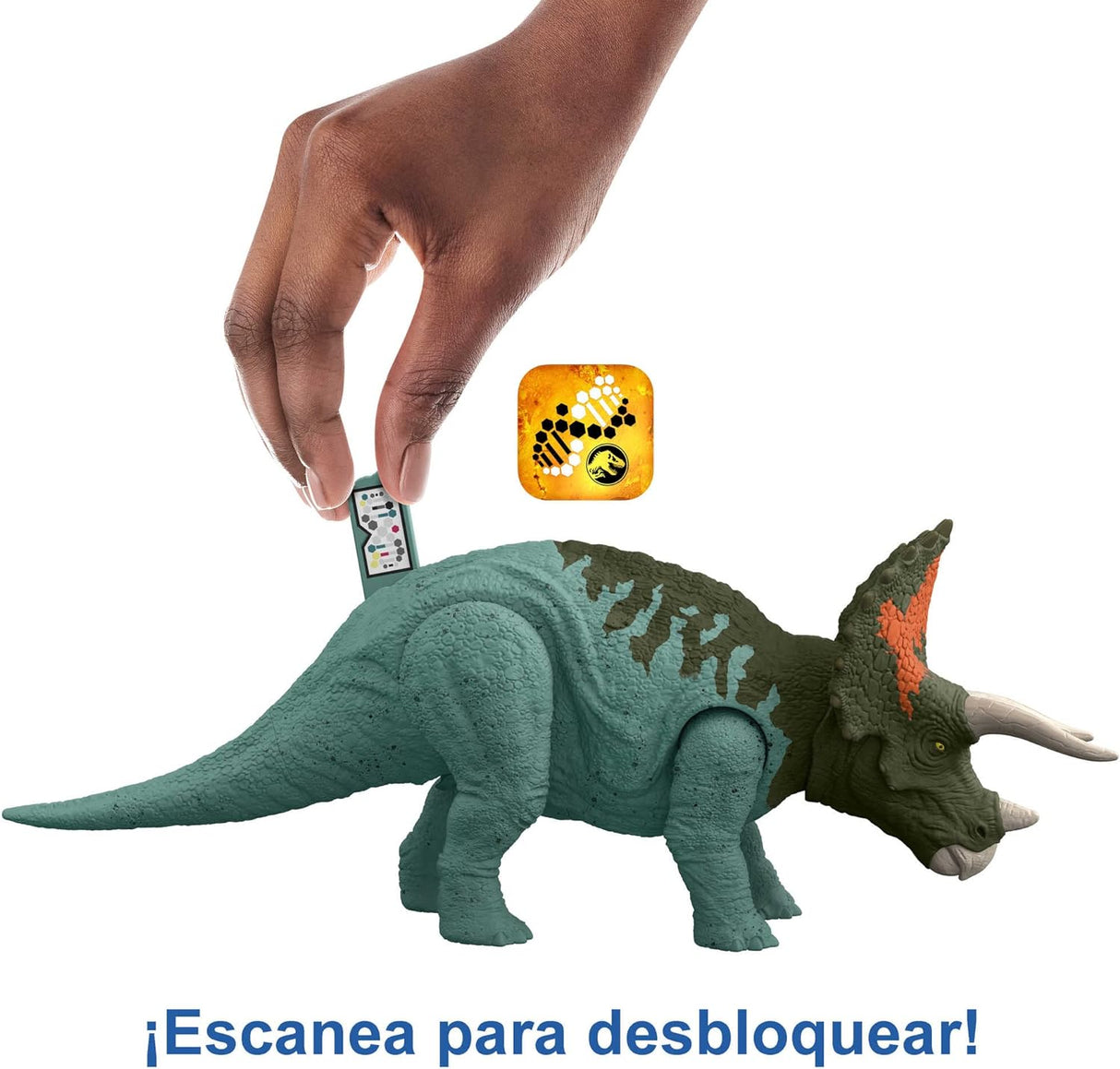 Jurassic World Dominion Triceratops Dinossauro figura de ação com sons