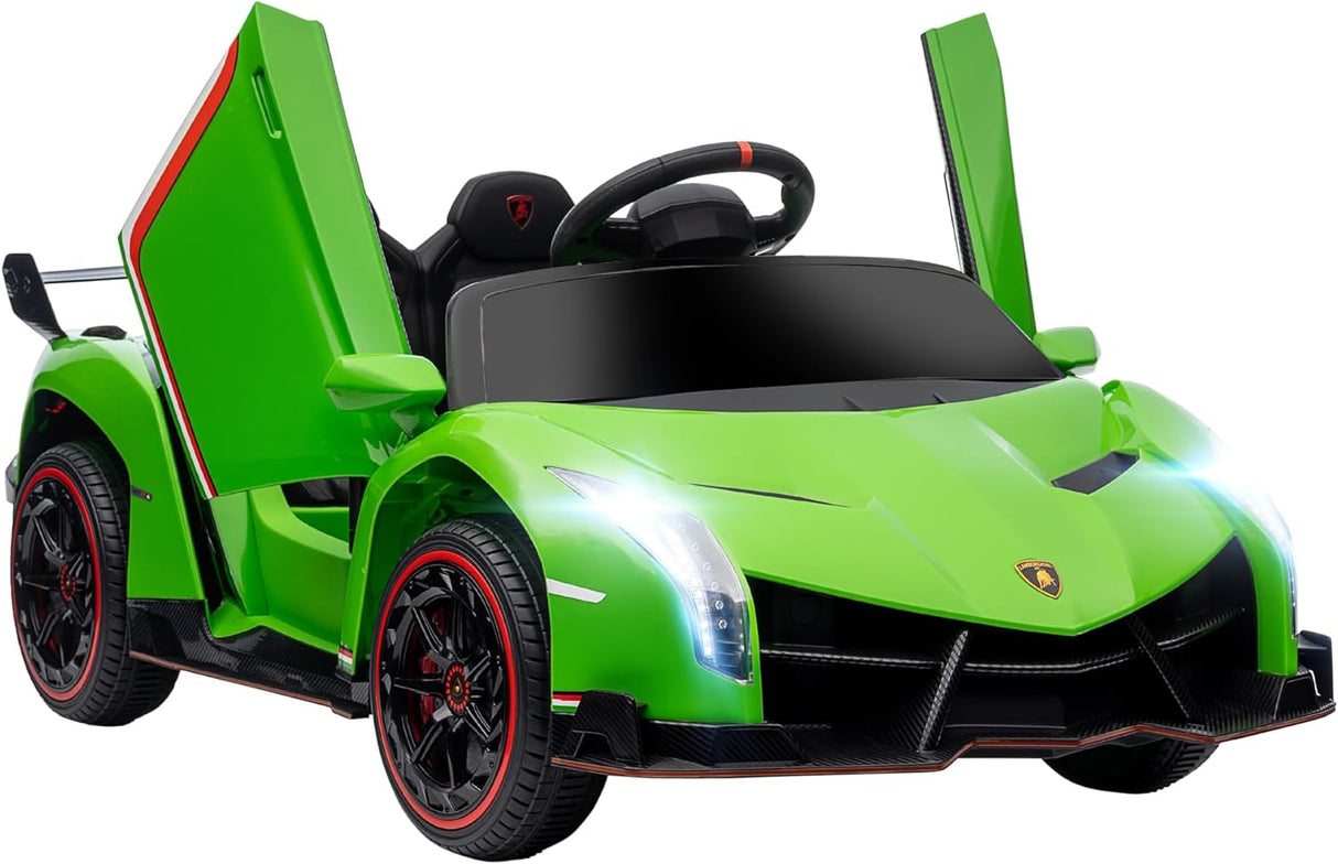 Lamborghini Veneno 12V Carro Telecomando para Crianças Verde