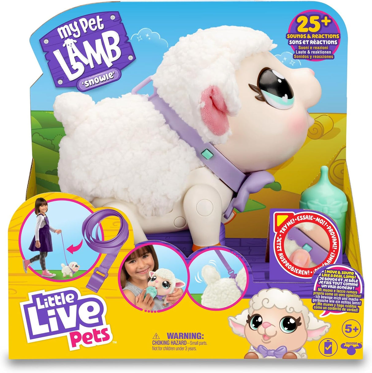 O meu pequeno cordeirinho Snowie Famosa Little Live Pets