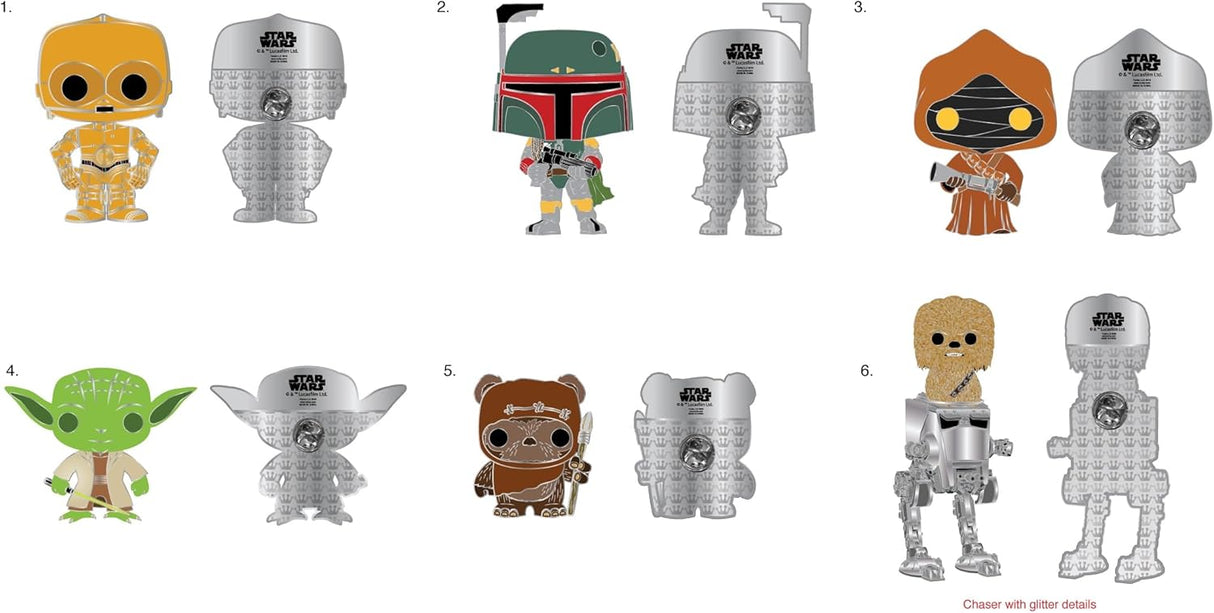 Funko Pop! Pin Mistério Star Wars - Envio Aleatório