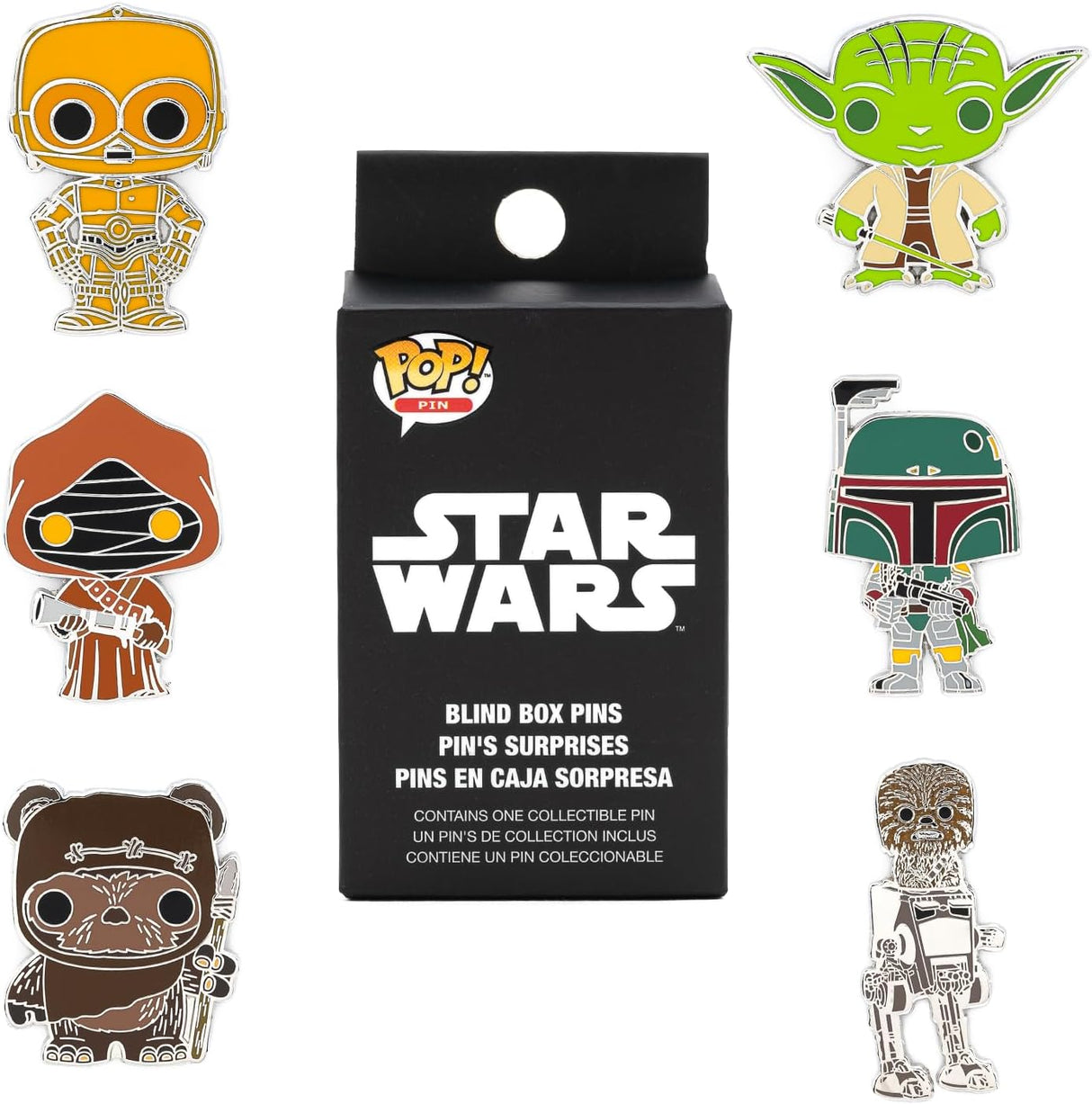 Funko Pop! Pin Mistério Star Wars - Envio Aleatório