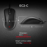 Zowie Ec2-C Rato Mão Direita Usb Type-A Ótico 3200 Dpi