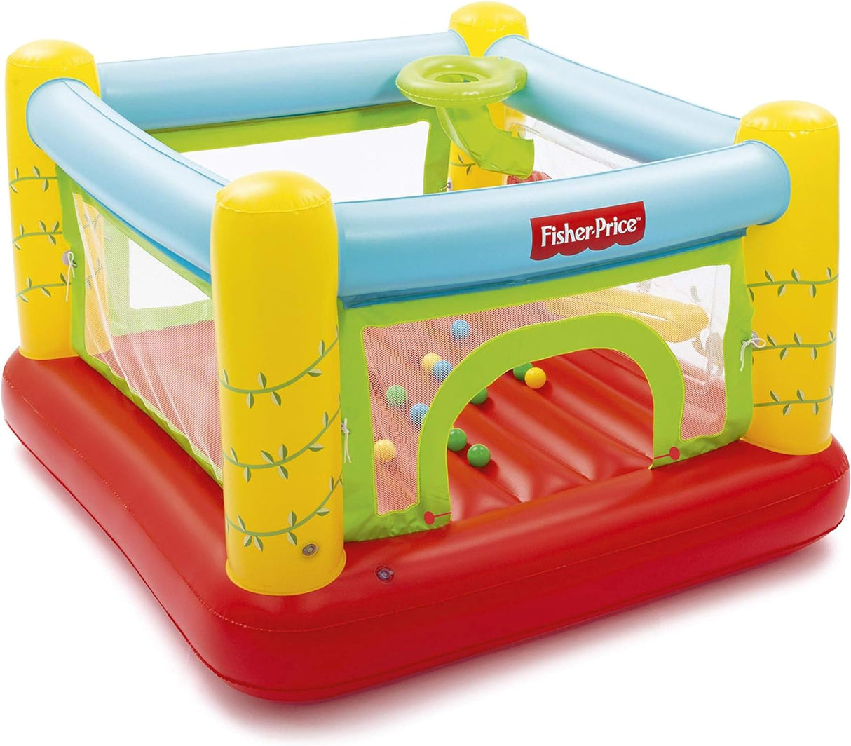 Castelo Insuflável com Bolas para Crianças Fisher Price Bestway 93542