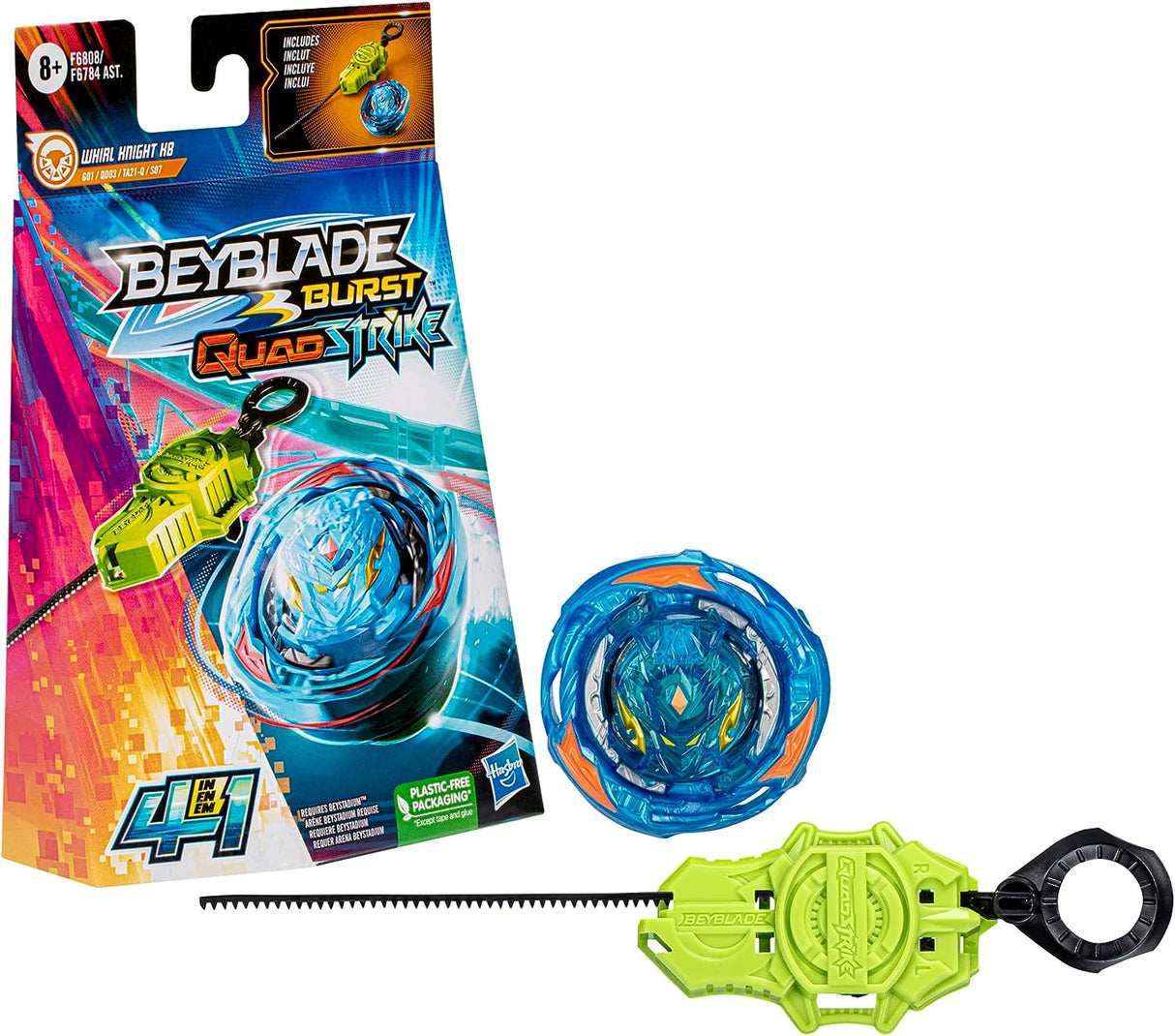 BEYBLADE Burst Quadstrike Burst Quadstrike Whirl Knight K8