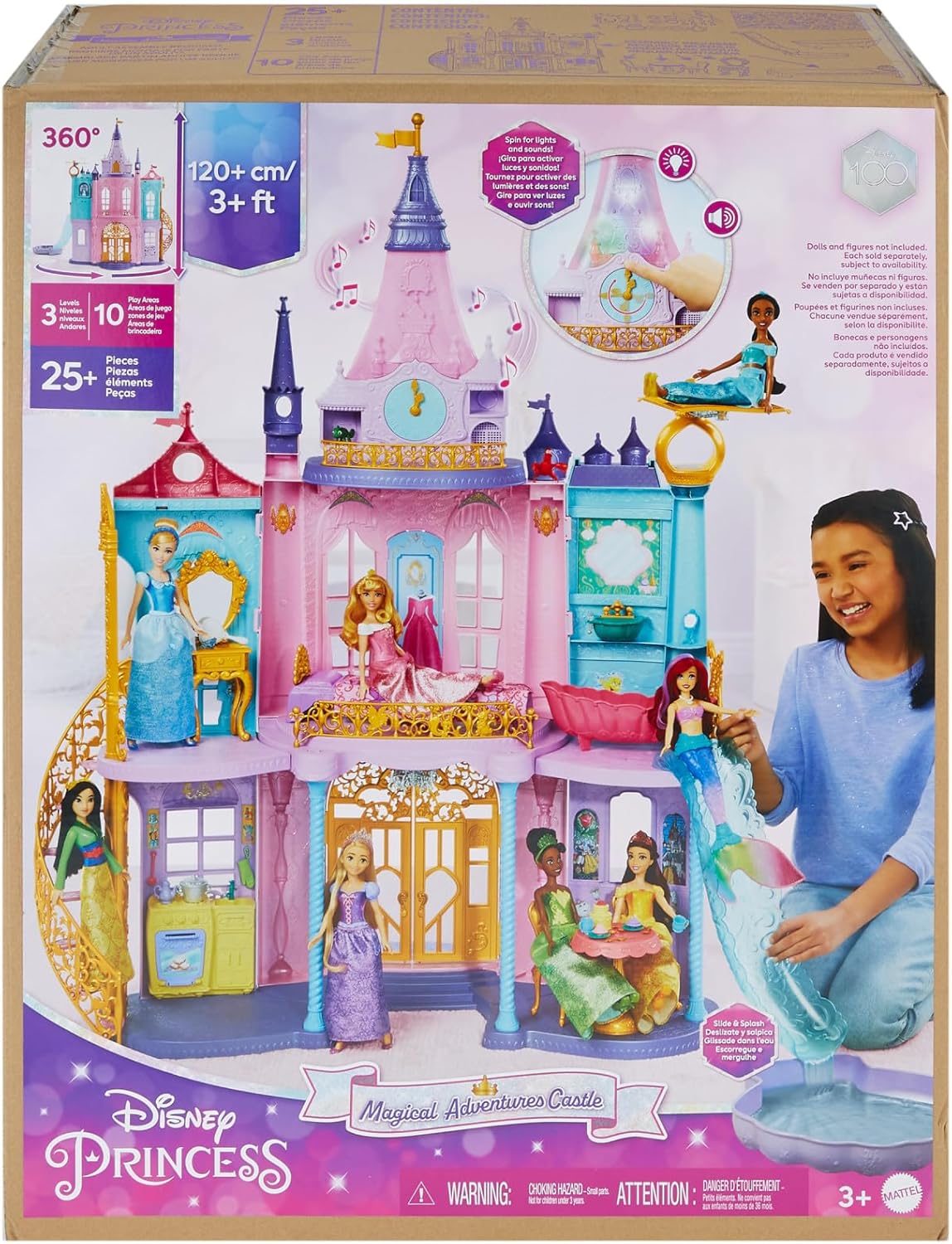 Mattel Disney Princess Castelo aventuras reais