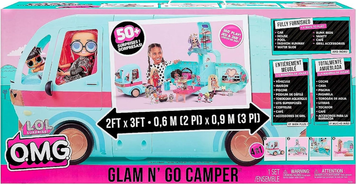 L.O.L Surprise! OMG Glam N' Go - 4 em 1 com 50 Surpresas