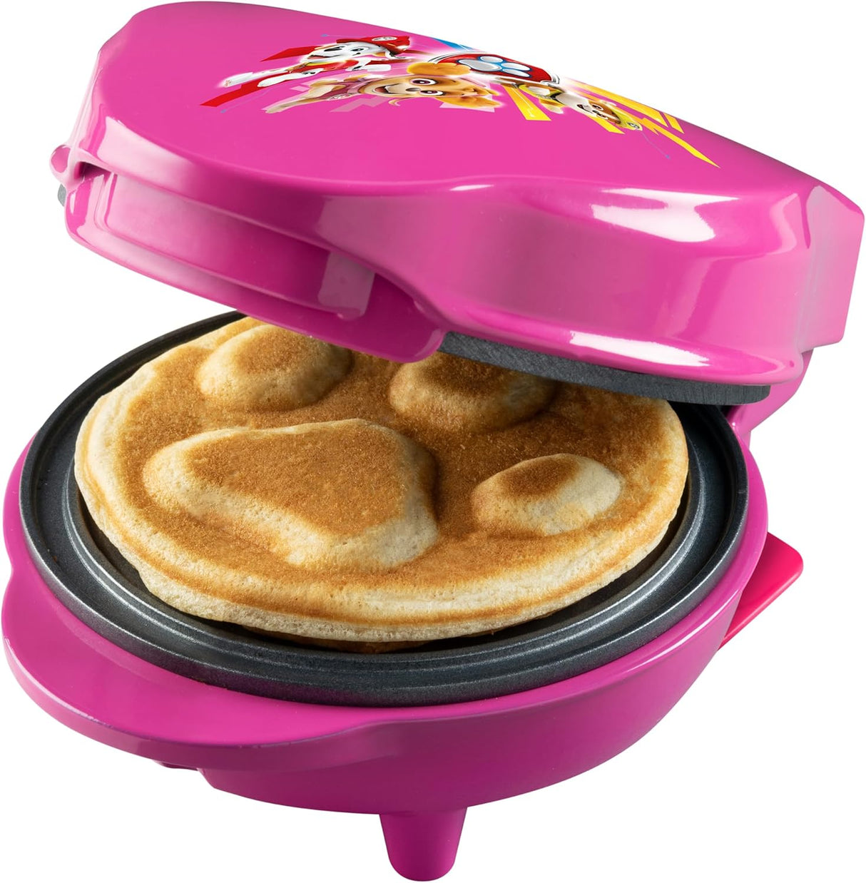 Máquina de Waffle 550W Rosa Patrulha Pata