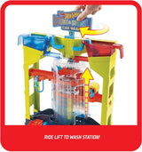 Mattel Hot Wheels Garagem Com Lavagem De Carros Para Acrobacias