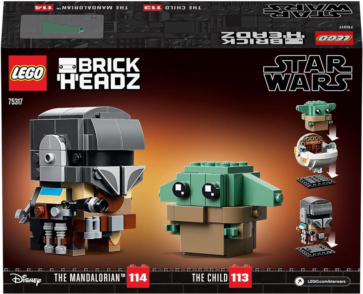 LEGO BrickHeads 75317 - Star Wars O Mandalorian e a Criança