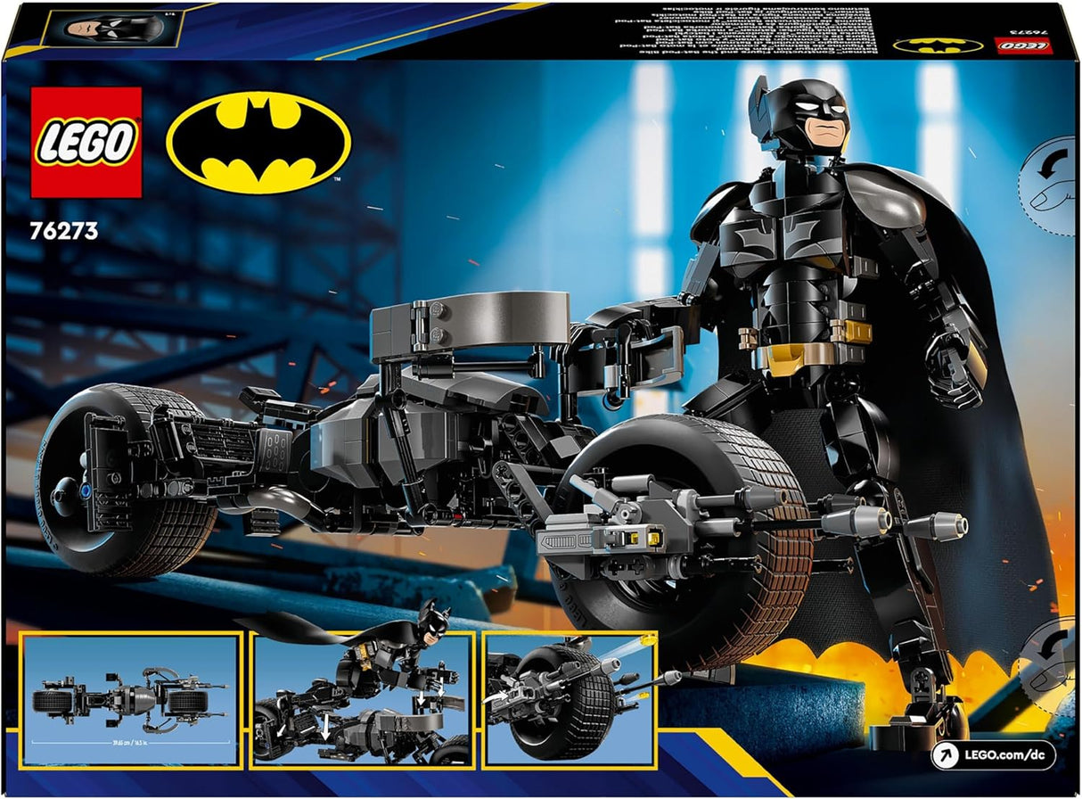 LEGO DC Comics Super Heroes 76273 - Figura de Construção do Batman™ e Mota Bat-Pod