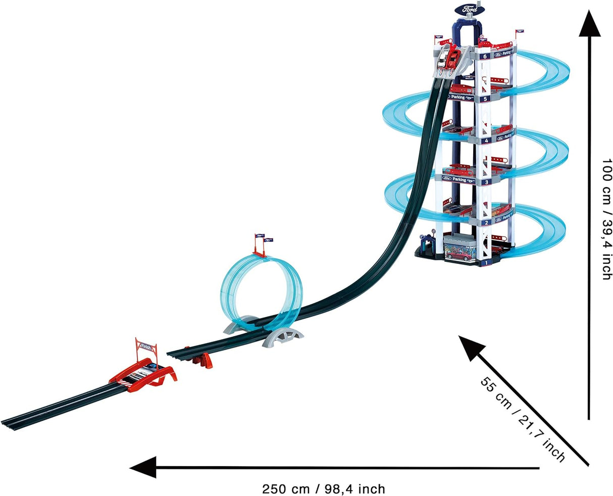 Pista Theo Klein 3310 Estacionamento Ford com 6 níveis e laço