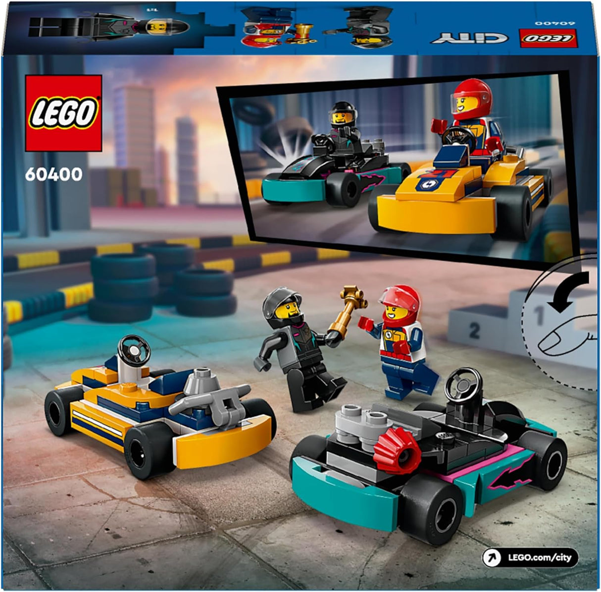 Lego City Karts e pilotos de corrida 60400