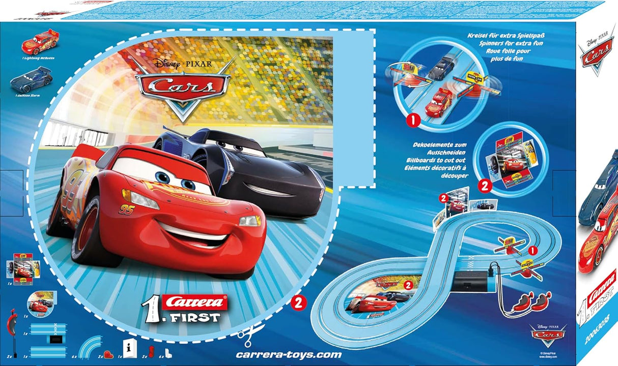 Carrera Pista de Carros First Disney Pixar Cars 2.9m