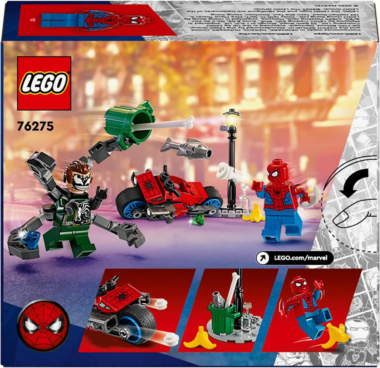 LEGO Marvel perseguição de motociclo: Spider-Man vs. Doc Ock