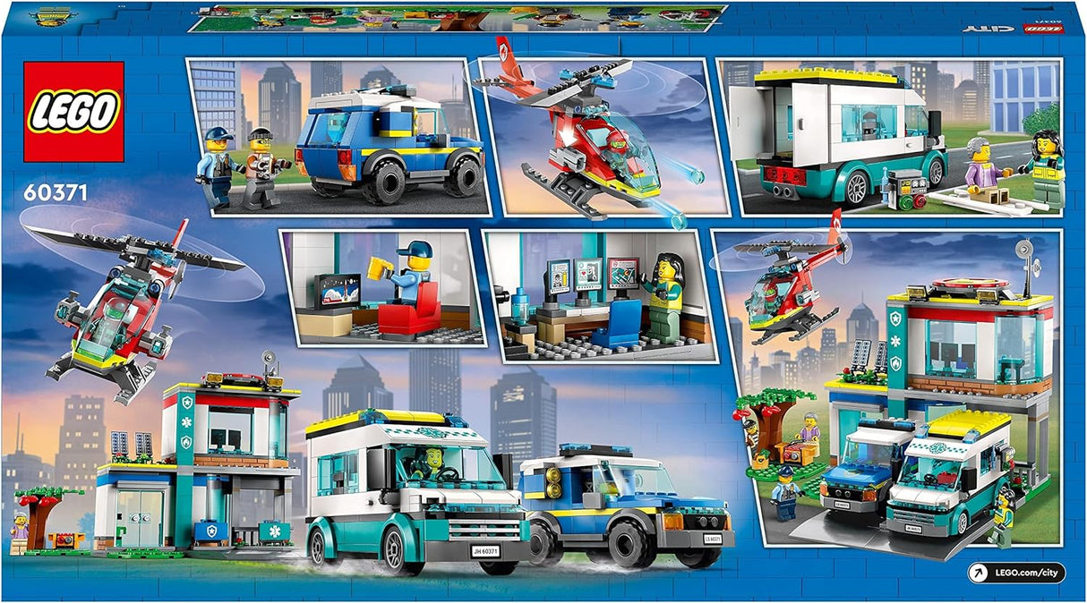 LEGO City Sede dos Veículos de Emergência 60371