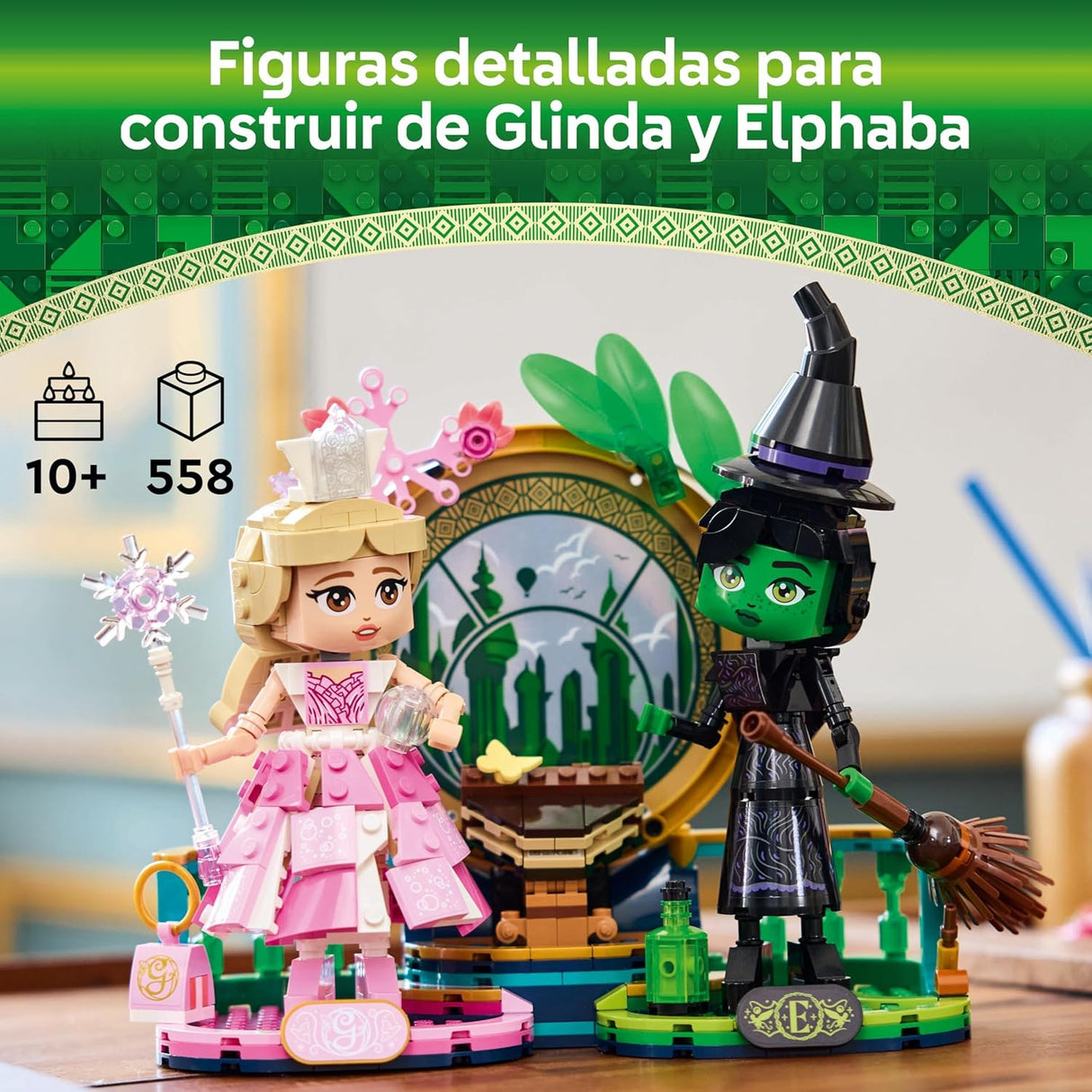 LEGO Wicked 75682 - Figuras de Elphaba e Glinda