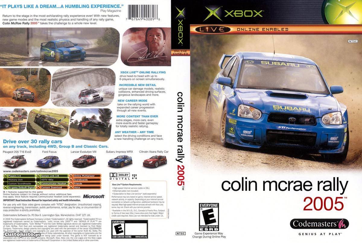 Colin McRae Rally 2005 - Xbox (GRADE B)