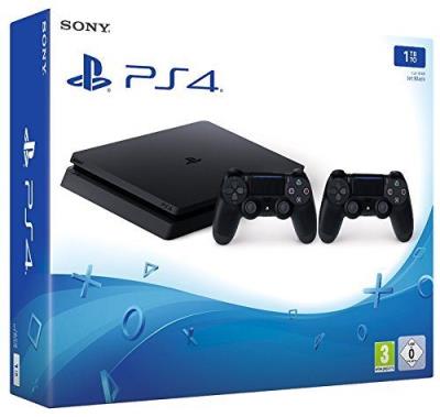 Consola PS4 Slim (1 TB) + 2 comandos GRADE B