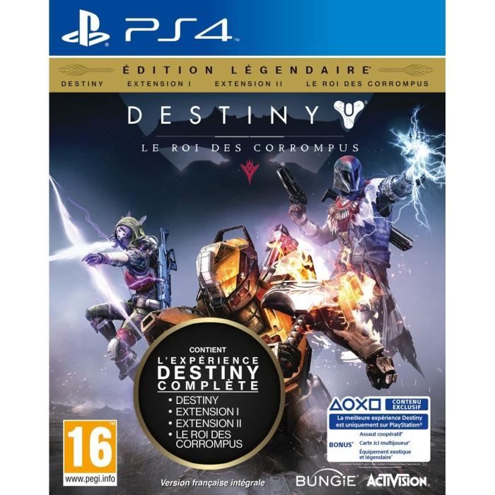 Destiny : le Roi des Corrompus Edition Légendaire Jeu PS4 (GRADE A)