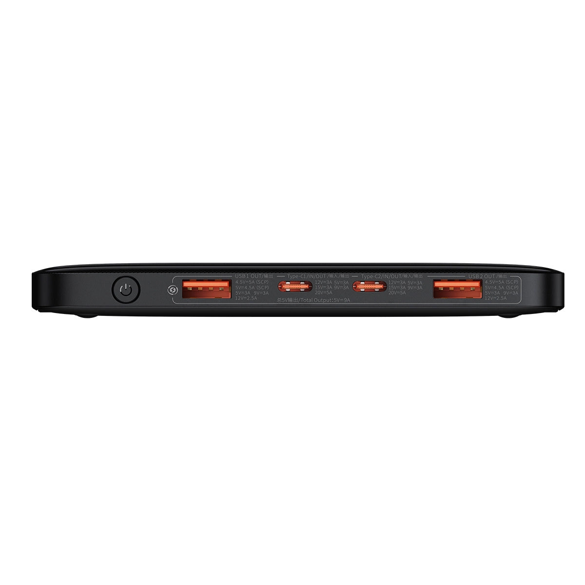 Powerbank BASEUS Blade (Preto - USB-C - USB-A x 2 - 20000 mAh) 100W