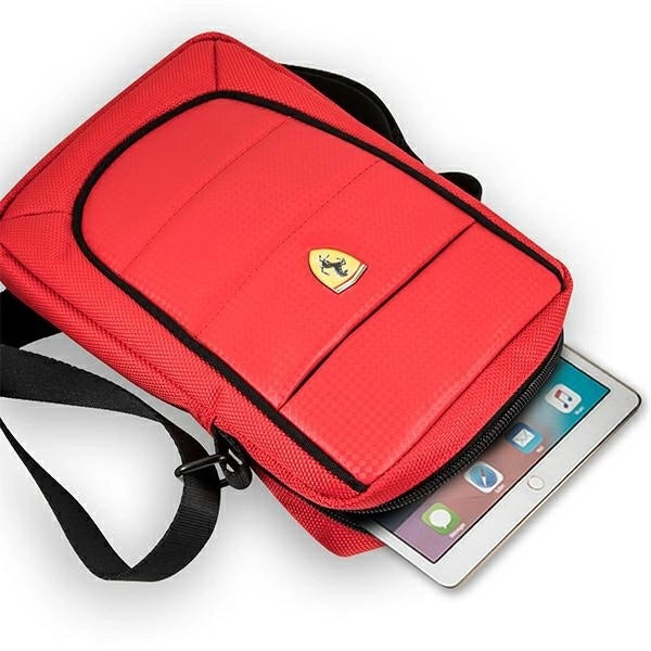 Bolsa Ferrari On Track Collection para tablet de 10" - vermelha