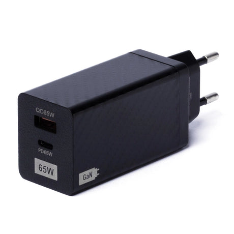 Carregador de rede Wozinsky WWCG01 65W - USB - USB C QC 3.0 - Preto