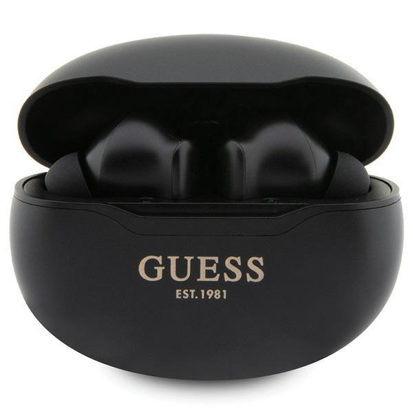 Fones de ouvido Bluetooth Guess Classic EST TWS + estação de acoplamento - preto