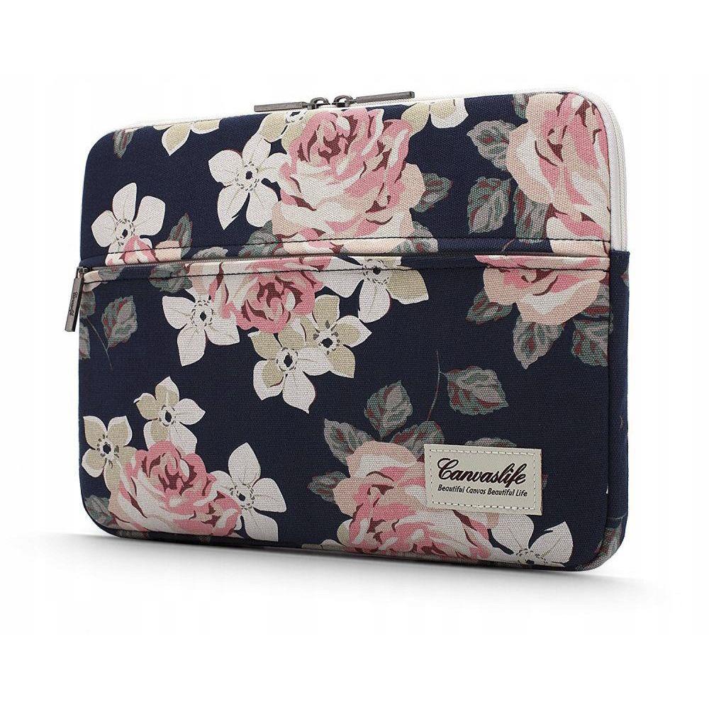 Capa Canvaslife Sleeve para laptop de 15-16'' - azul-marinho e rosa