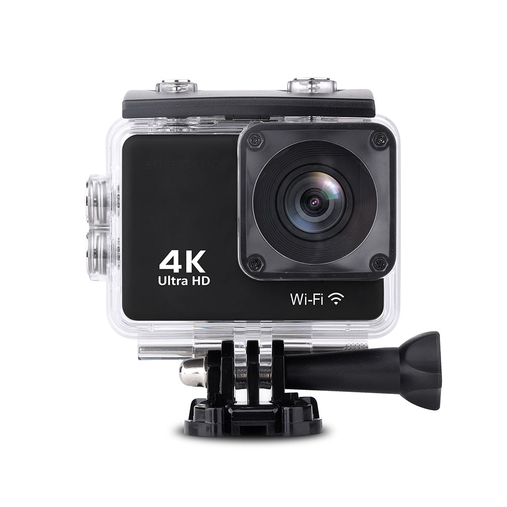 Câmera esportiva DV8500 4K Wi-Fi 16Mpx à prova d'água com ângulo amplo + acessórios - preta