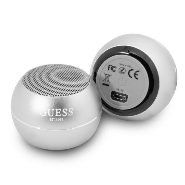 Mini alto-falante Bluetooth Guess - cinza