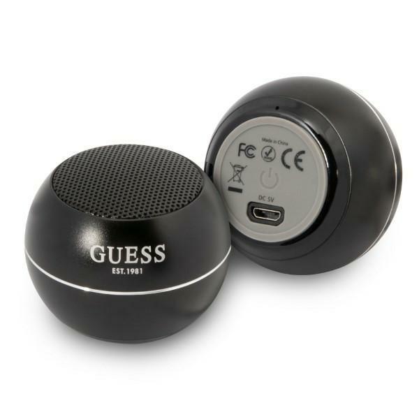 Mini alto-falante Bluetooth Guess - preto