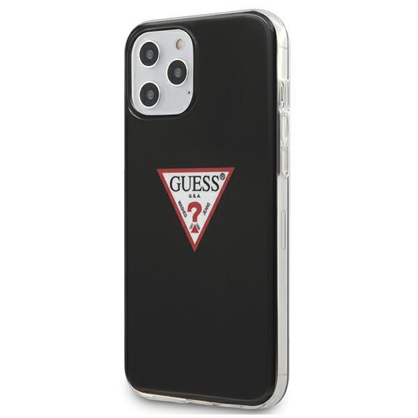 Capa Guess Triangle Collection para  iPhone 12/12 Pro - Preto