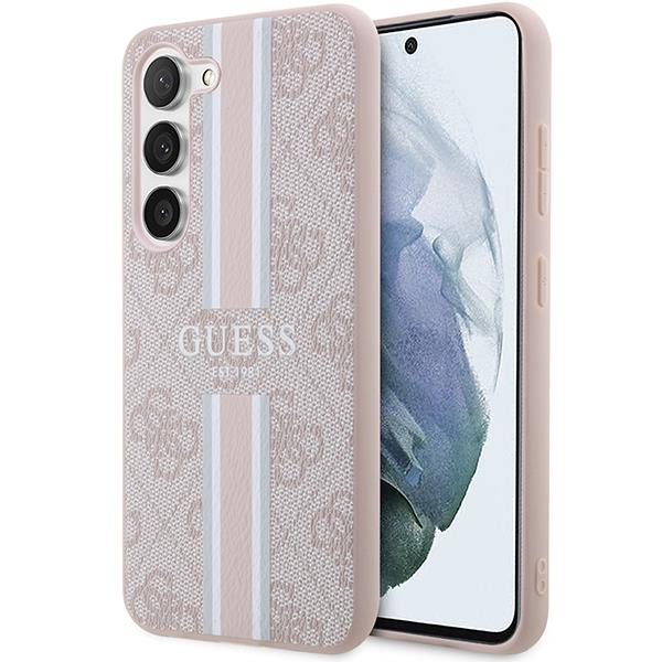 Capa Guess 4G Printed Stripes para Samsung Galaxy S23 - rosa