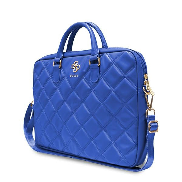 Bolsa Guess Quilted 4G para laptop de 16" - azul"