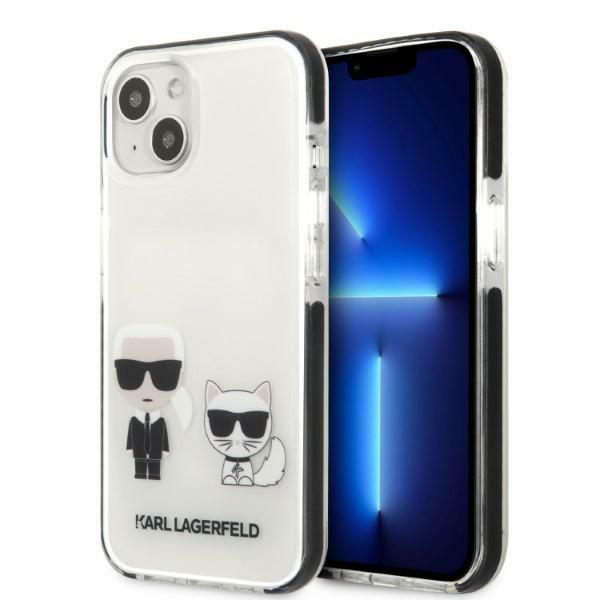 Capa Karl Lagerfeld Karl&Choupette para iPhone 13 - branca